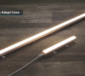 Low-Profile Dimmable LED Cove Light with Manual Color Temperature Selection