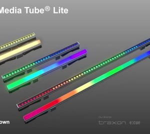 Allegro Media Tube for Dynamic Architectural and Media Lighting with Auto-Addressing, DMX Control, and Daisy Chain Topology