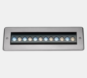 Outdoor Walk-Over In-Ground LED Linear Light for Architectural Wall Grazing