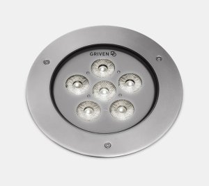 Ground Recessed LED Uplighter with Tunable White Light for Exterior Wall Grazing and Spot Lighting