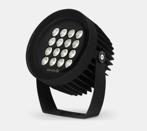 Medium-Throw Outdoor LED Floodlight with Spot, Wide, Elliptical, and Wall Wash Optics