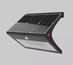 Solar-Powered Outdoor LED Floodlight with Adaptive Time Tracking