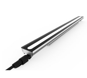 Monochromatic Linear LED Wall Washer and Grazer for Interior Architectural Lighting