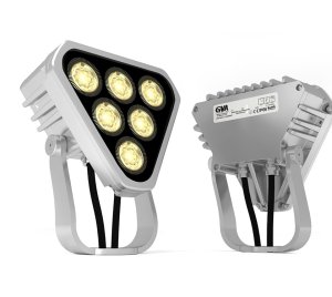 Dynamic White Architectural Floodlight/Spotlight with Inner Mixing Optics, Wide CCT Range, and Seamless Dimming Control