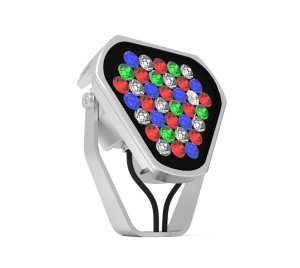 Color Changing Architectural LED Spot and Flood Light with High Punch RGBW Color Mixing
