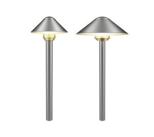 Landscape LED Path Light with Integrated Driver, RGBW Color Changing, Durable Brass Construction