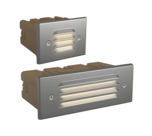 Low-Voltage Recessed Step Light for Pathways, Steps, and Vertical Hardscape Lighting