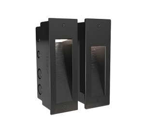 Slim Vertical Recessed Step Light with Forward Throw Beam for Pathways, Stairways, and Cycleways