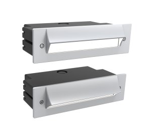 Low-Profile Recessed Wall-Mounted LED Luminaire for Path, Stairway, and Walkway Lighting