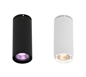 Surface-Mount RGBW, RGBA, Tunable White, Dim-to-Warm LED Downlight