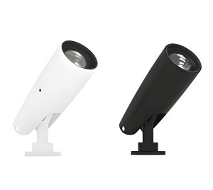 Compact Zoomable LED Spotlight with DMX512, DALI, and Casambi Control for Exhibit and Display Lighting