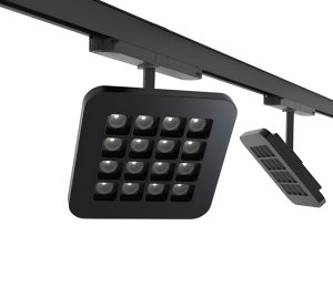 Track-Mounted Low UGR LED Fixture for Museum, Gallery, Retail and Office Lighting with Casambi, DALI Dimming