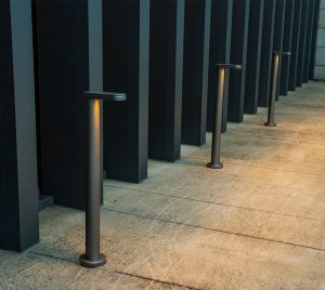 Torres Modern Outdoor LED Pathway Light with Low BUG Rating and Elegant Form Inspired by Urban Simplicity