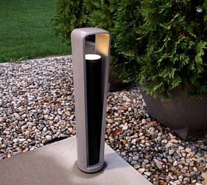 Contemporary Bollard with Integrated Wayfinding Light for Urban and Commercial Settings