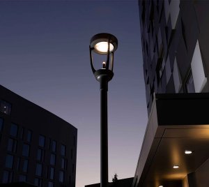 Pedestrian Area Light with Heritage-Inspired Acorn Design for Urban and Suburban Applications