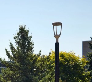 Dark Sky Compliant Solar Post Top Light for Streets, Parks, and Transit Areas