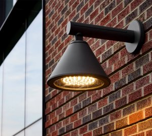 Modern Outdoor Wall Mount Light for Façade, Walkway, and Perimeter Lighting