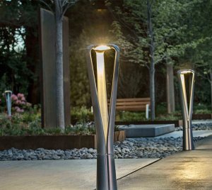 Contemporary Pedestrian LED Path Lighting Fixture for Public and Commercial Outdoor Spaces