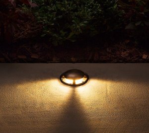 LED In-Grade Light with Drive-Over Rated Ground Wash Option for Hardscape and Walkway Illumination
