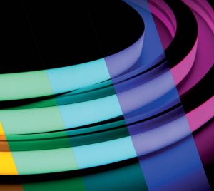 Outdoor Color-Changing RGBW Silicone LED Strip Light for Patios, Stairs, and Hardscape