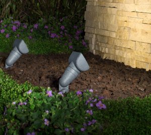 Low-Voltage Outdoor LED Floodlight for Landscape and Facade Lighting
