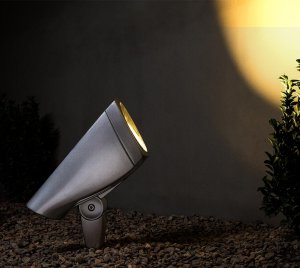 Outdoor LED Uplight with Spot and Wall Wash Beam for Landscape and Facade Lighting