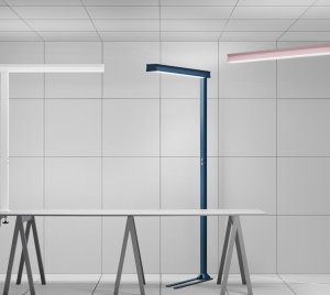 LED Office Floor Lamp with Tunable White Uplight and Downlight