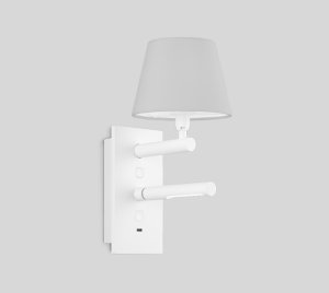 Modern LED Bedside Wall Light with USB Charging Port, Adjustable Reading Lamp