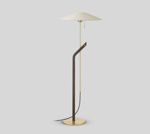 Scandinavian-Inspired Wooden Floor Lamp for Living Rooms and Reading Corners