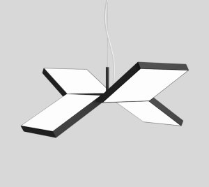 Modern LED Pendant Light with Folded Geometric Design for Office, Hospitality, and Home Use