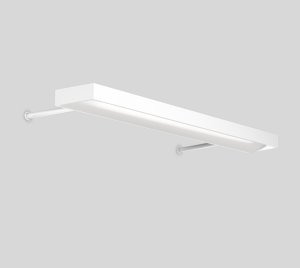 Wall Mounted LED Fixture for Bookcases with Flexible Installation Above Shelves or Direct Attachment to Furniture