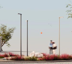 Pole-Top and Wall-Mounted LED Fixture for Walkways, Streets, and Public Area Illumination