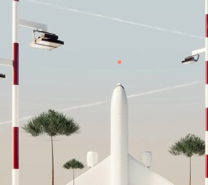 Large-Area LED Floodlight for High Mast Lighting in Airports, Industrial Parks, and Parking Lots