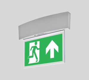 Emergency LED Exit Signs with ISO 7010 and EURO Legends for Wall and Ceiling Mounting