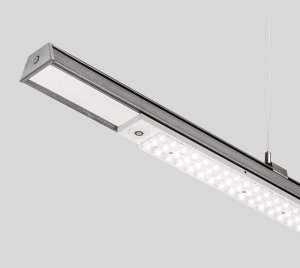 Continuous LED Lighting System for Industrial Warehouses and Manufacturing Plants