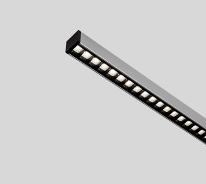 Narrow Profile Linear LED Luminaire for Exposed T-Bar Ceiling Mounting