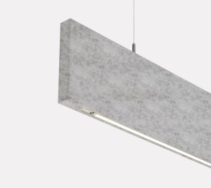 Suspended Acoustic Linear LED Luminaire for Offices, Classrooms, and Meeting Rooms
