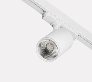 Track-Mounted Adjustable LED Spotlight with High CRI for Retail and Display Lighting