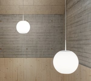 Translucent Globe Pendant Light with Uplight and Downlight Options for Ceiling Illumination