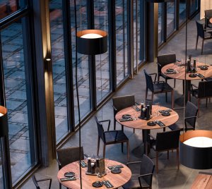 DALI Dimmable LED Pendant Light with Bi-Directional Output for Ambient Lighting