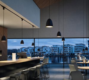 Dimmable LED Pendant Light with Functional Elegance, Visual Depth, Reflective Accents