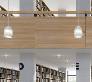 Crystal Glass Pendant Light for Ambient and Task Lighting in Commercial Interiors
