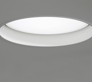 Recessed LED Downlight with Translucent Synthetic Covers for Soft Diffused Light
