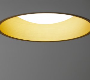 Recessed LED Downlight with Translucent Synthetic Covers for Soft and Pleasant Ambient Light