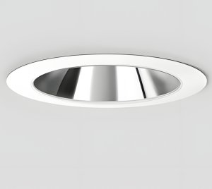 High CRI Recessed LED Downlight with Mirror-Polish Reflector for Offices, Hotels, and Retail Interiors