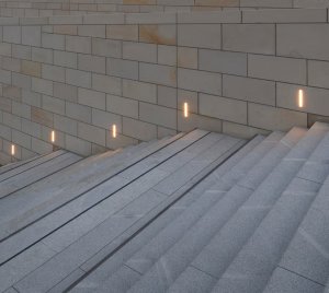 Architectural Recessed Step and Wall Light for Indoor and Outdoor Installation