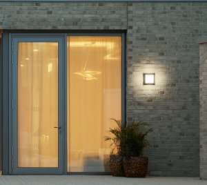 Smart-Controlled Outdoor Wall Light with Bluetooth Passive Infrared Motion and Light Sensors