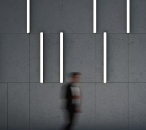 Slim Linear LED Ceiling and Wall Luminaire for Outdoor Walls, Ceilings, and Profile Channels
