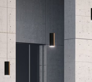 Waterproof Architectural Cylinder Pendant Light for Arcades, Galleries, and Covered Passageways
