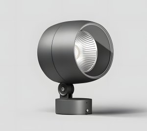 Outdoor LED Spotlight/Floodlight with Variable Zoom Optics for Landscape and Architectural Lighting